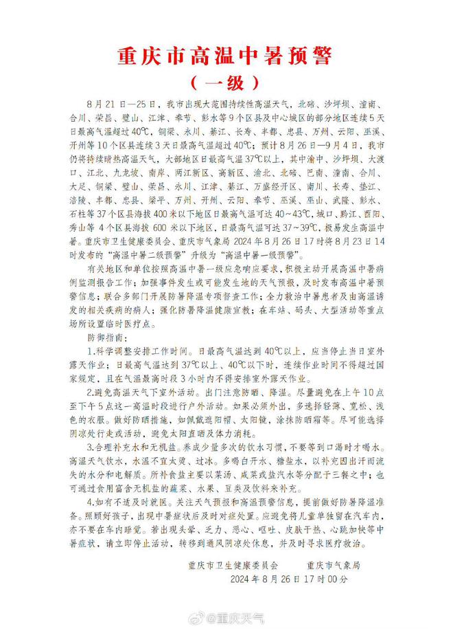 专家解答如何应对高温中的各种症状爱游戏体育重庆发布中暑最高预警(图3)